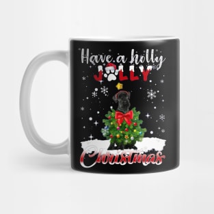 Have A Holly Jolly Christmas Rottweiler Dog Christmas Tree Mug